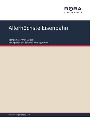 cover image of Allerhöchste Eisenbahn